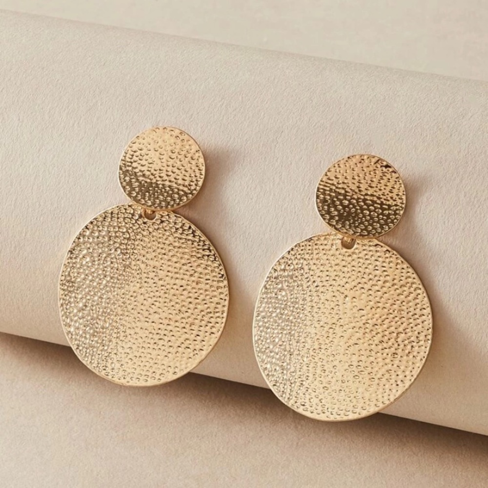 Gold Circle Earrings